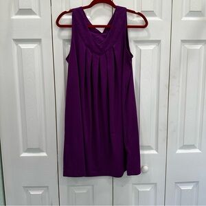 Roaman's Rich Purple V-Neck Top (Tunic)